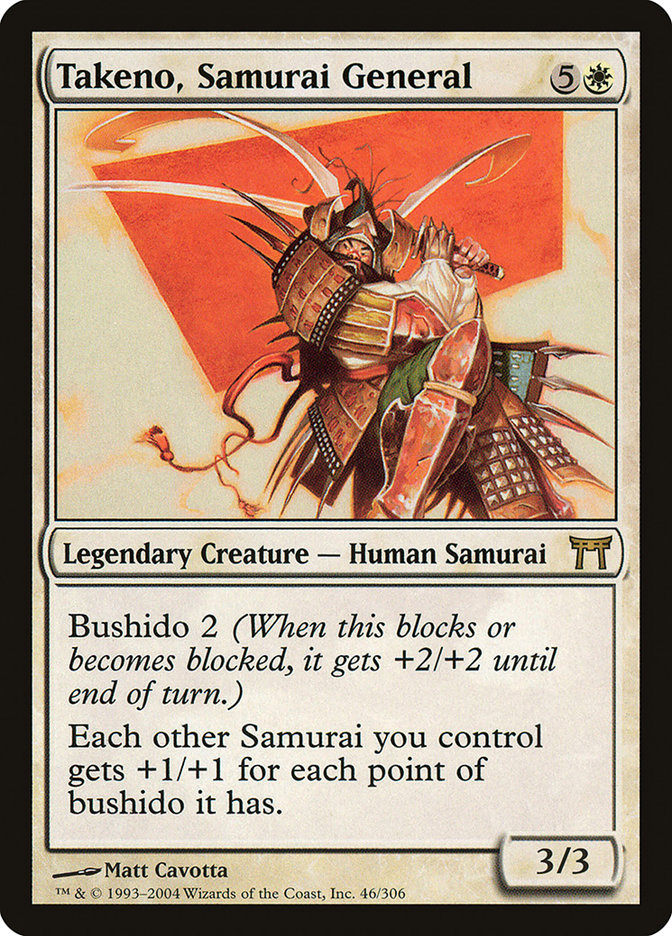 Takeno, Samurai General [Champions of Kamigawa] | PLUS EV GAMES 