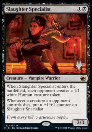 Slaughter Specialist (Promo Pack) [Innistrad: Midnight Hunt Promos] | PLUS EV GAMES 