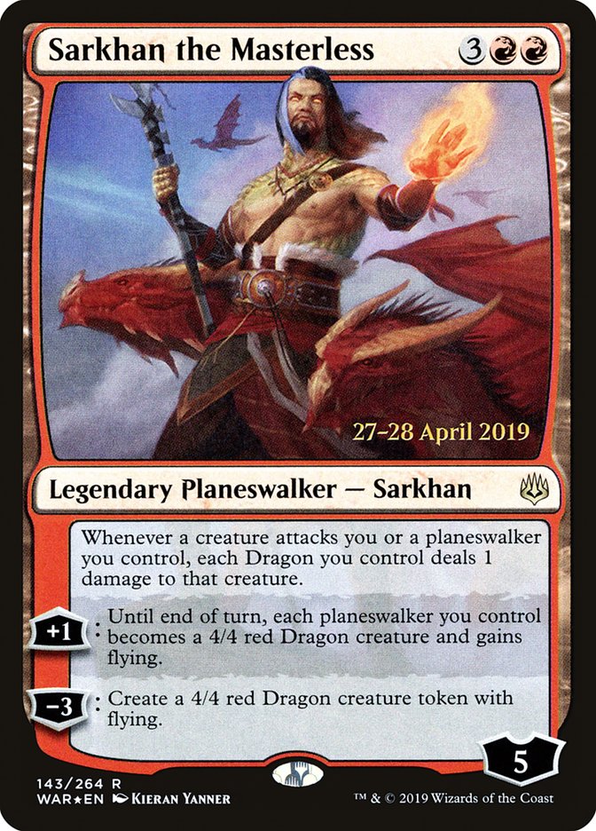 Sarkhan the Masterless  [War of the Spark Prerelease Promos] | PLUS EV GAMES 