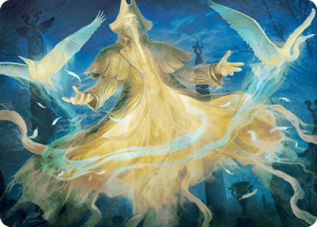 Heron-Blessed Geist Art Card [Innistrad: Crimson Vow Art Series] | PLUS EV GAMES 