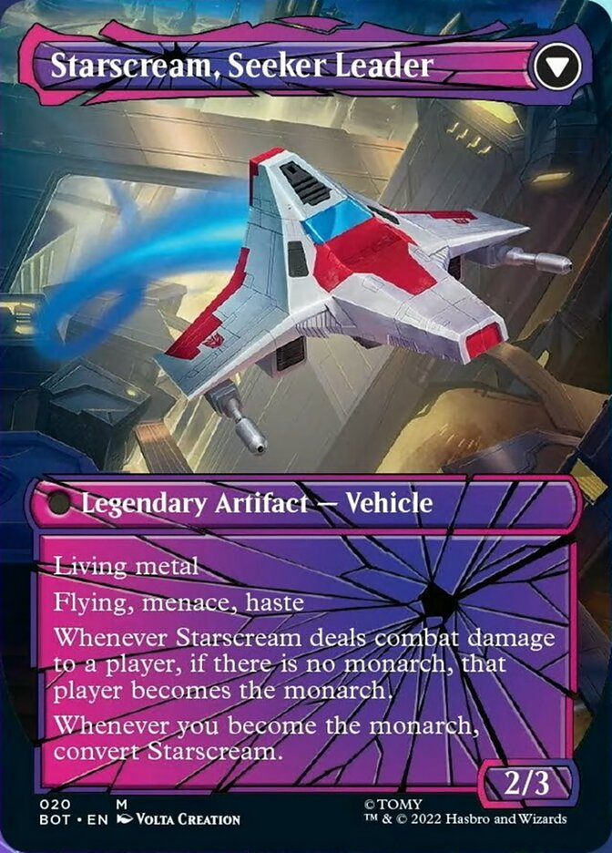 Starscream, Power Hungry // Starscream, Seeker Leader (Shattered Glass) [Universes Beyond: Transformers] | PLUS EV GAMES 