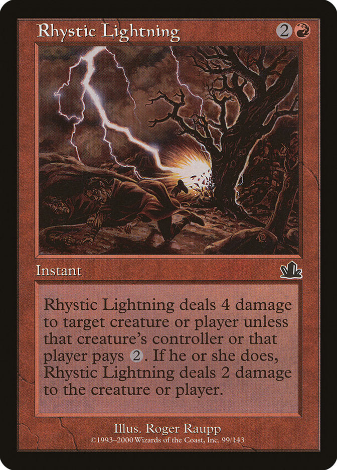 Rhystic Lightning [Prophecy] | PLUS EV GAMES 