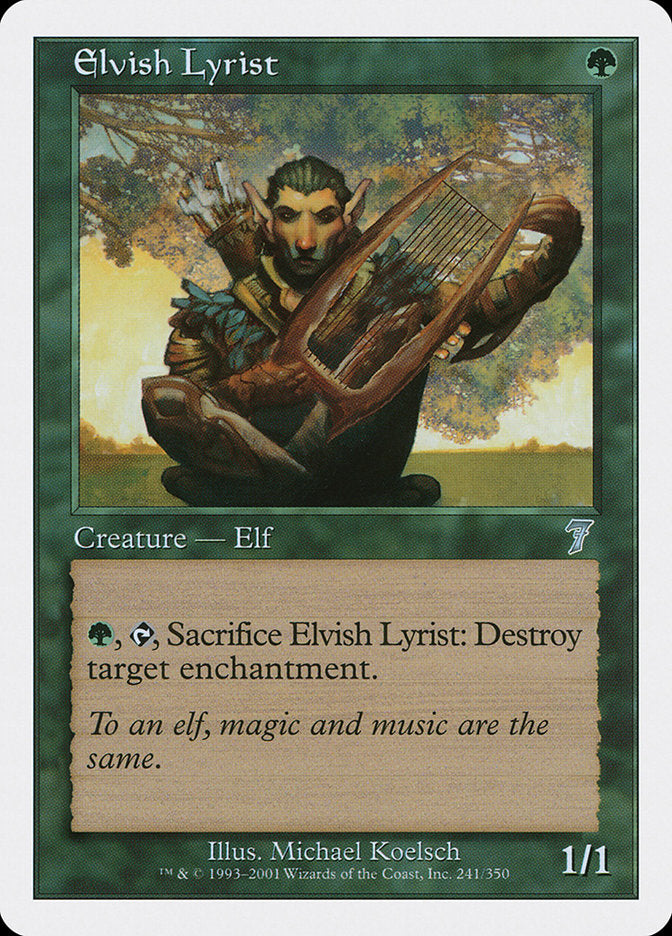 Elvish Lyrist [Seventh Edition] | PLUS EV GAMES 