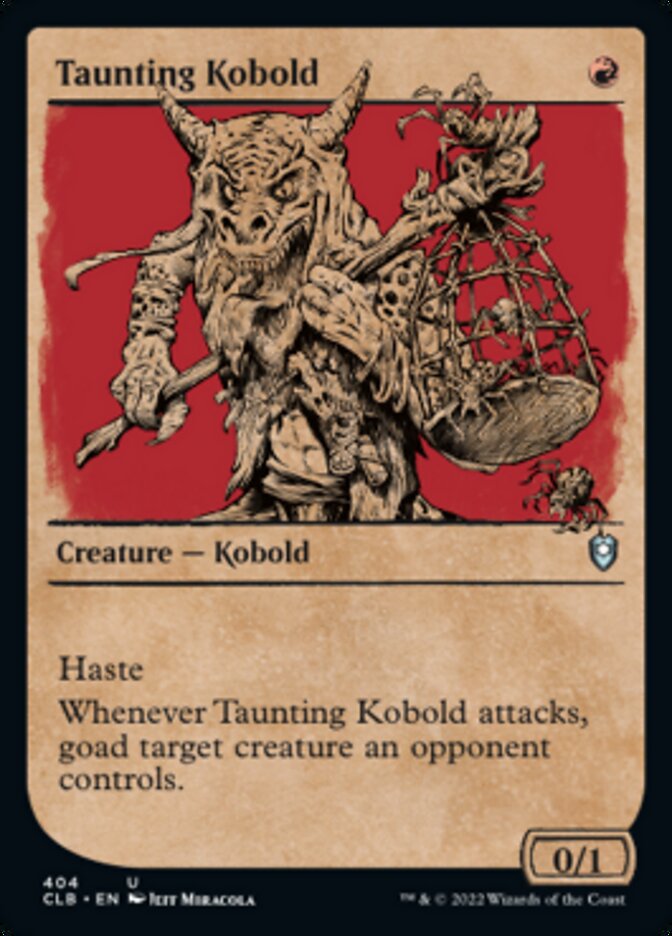 Taunting Kobold (Showcase) [Commander Legends: Battle for Baldur's Gate] | PLUS EV GAMES 