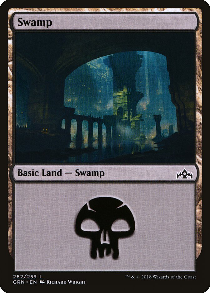 Swamp (262) [Guilds of Ravnica] | PLUS EV GAMES 