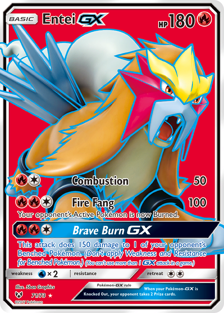 Entei GX (71/73) [Sun & Moon: Shining Legends] | PLUS EV GAMES 