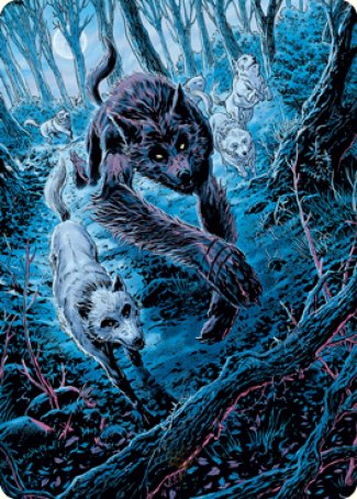 Untamed Pup Art Card [Innistrad: Midnight Hunt Art Series] | PLUS EV GAMES 