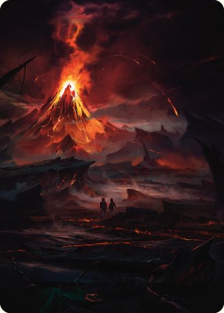 Valley of Gorgoroth Art Card [The Lord of the Rings: Tales of Middle-earth Art Series] | PLUS EV GAMES 