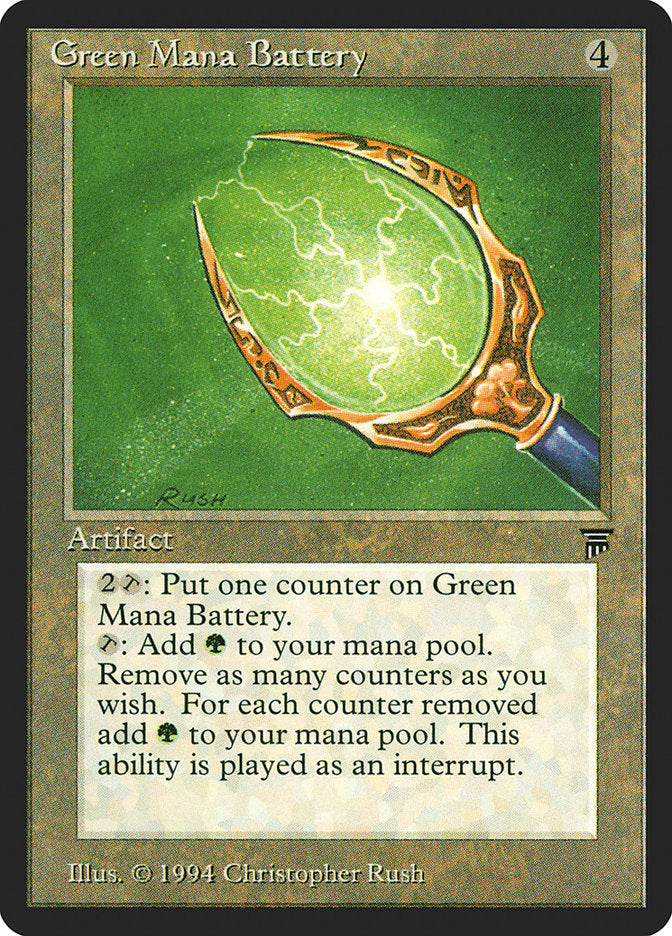 Green Mana Battery [Legends] | PLUS EV GAMES 