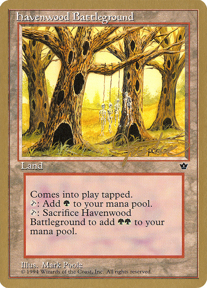 Havenwood Battleground (Mark Justice) [Pro Tour Collector Set] | PLUS EV GAMES 