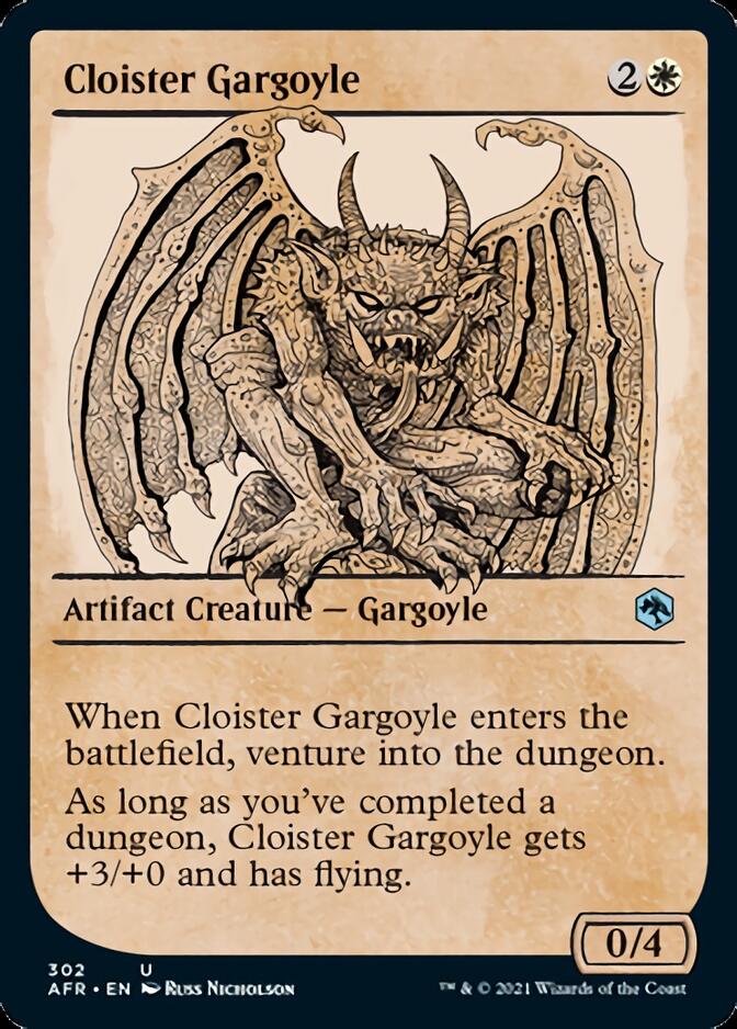 Cloister Gargoyle  (Showcase) [Dungeons & Dragons: Adventures in the Forgotten Realms] | PLUS EV GAMES 