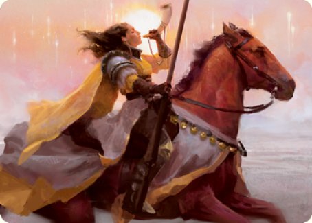 Sunrise Cavalier Art Card [Innistrad: Midnight Hunt Art Series] | PLUS EV GAMES 