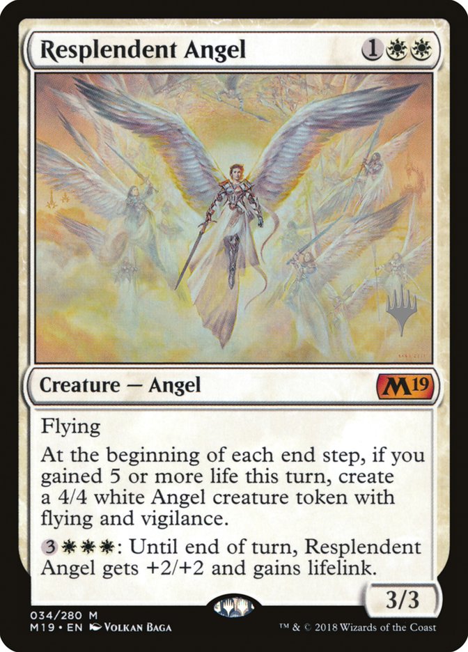 Resplendent Angel (Promo Pack) [Core Set 2019 Promos] | PLUS EV GAMES 