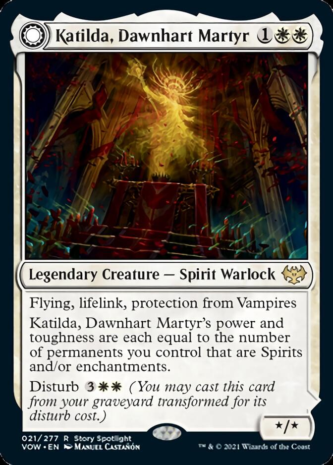 Katilda, Dawnhart Martyr // Katilda's Rising Dawn [Innistrad: Crimson Vow] | PLUS EV GAMES 