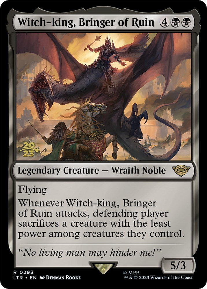 Witch-king, Bringer of Ruin [The Lord of the Rings: Tales of Middle-Earth Prerelease Promos] | PLUS EV GAMES 