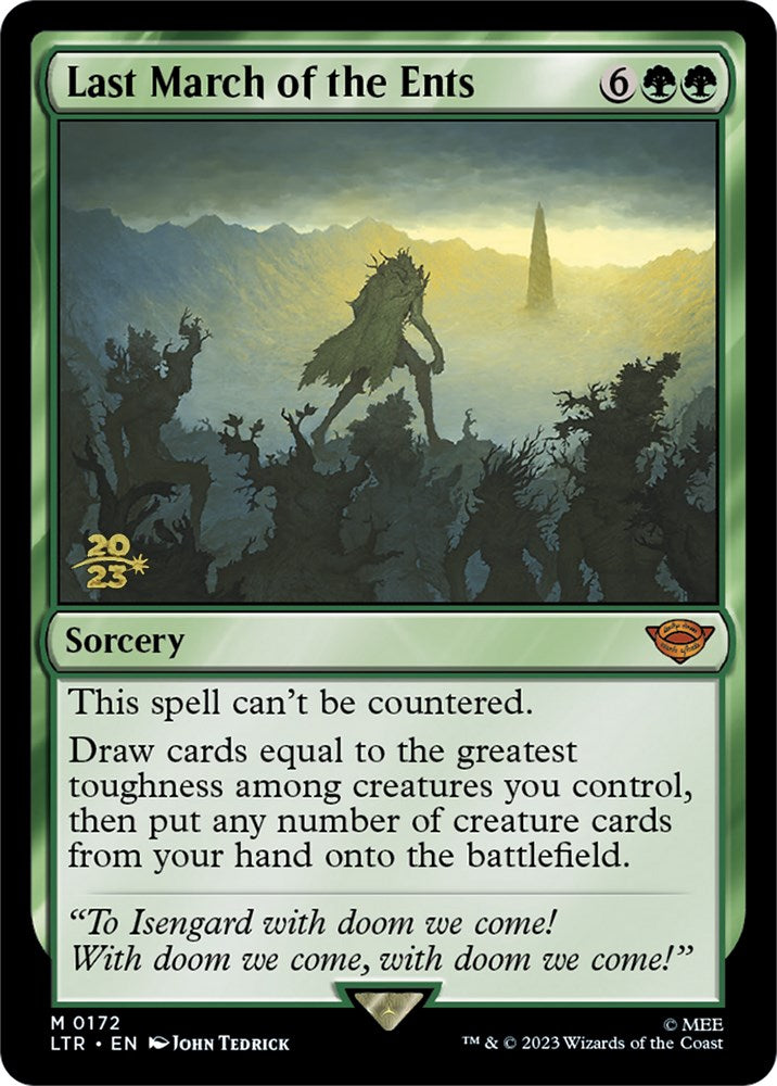 Last March of the Ents [The Lord of the Rings: Tales of Middle-Earth Prerelease Promos] | PLUS EV GAMES 