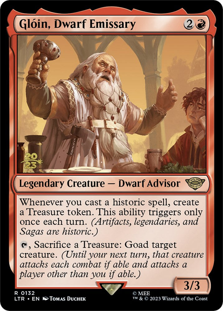 Gloin, Dwarf Emissary [The Lord of the Rings: Tales of Middle-Earth Prerelease Promos] | PLUS EV GAMES 