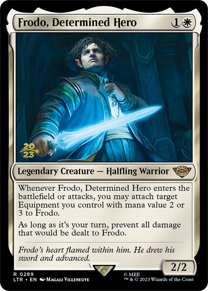 Frodo, Determined Hero [The Lord of the Rings: Tales of Middle-Earth Prerelease Promos] | PLUS EV GAMES 