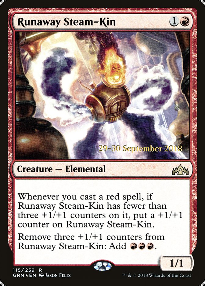 Runaway Steam-Kin  [Guilds of Ravnica Prerelease Promos] | PLUS EV GAMES 