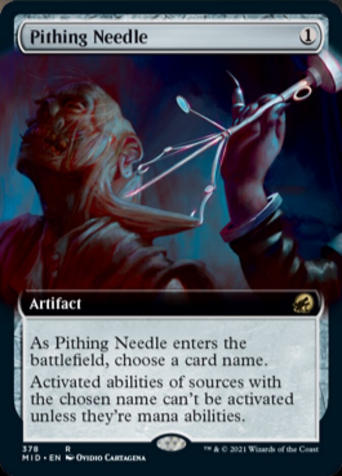 Pithing Needle (Extended) [Innistrad: Midnight Hunt] | PLUS EV GAMES 