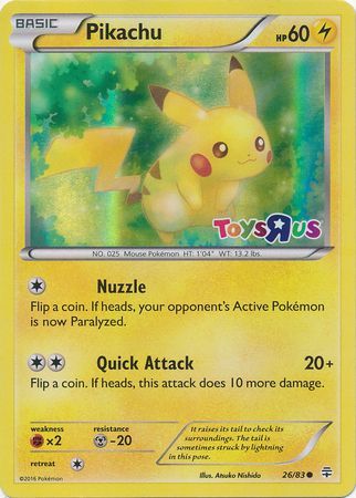 Pikachu (26/83) (Toys R Us Promo) [Miscellaneous Cards & Products] | PLUS EV GAMES 