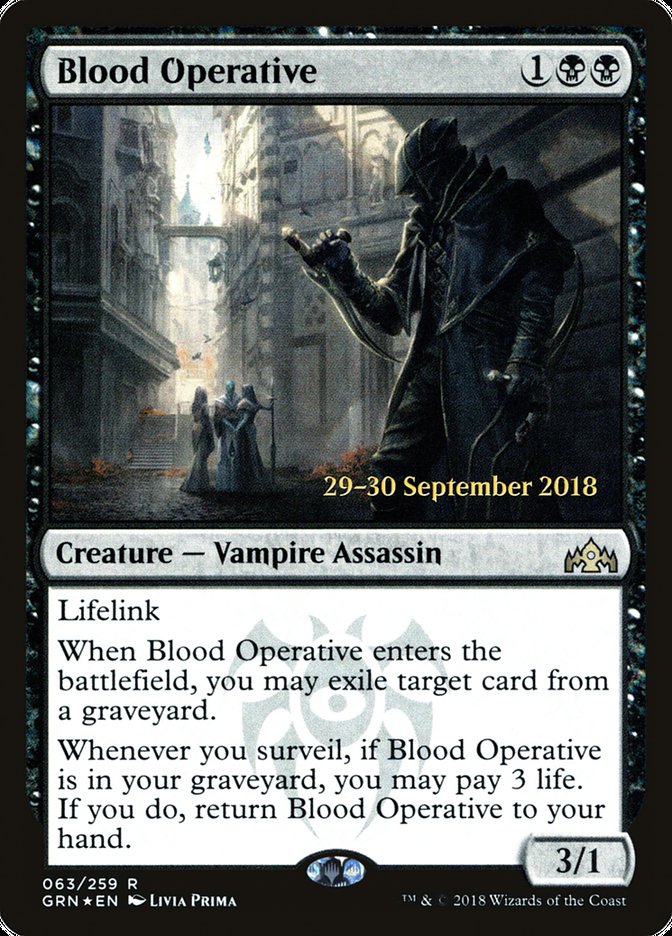 Blood Operative  [Guilds of Ravnica Prerelease Promos] | PLUS EV GAMES 