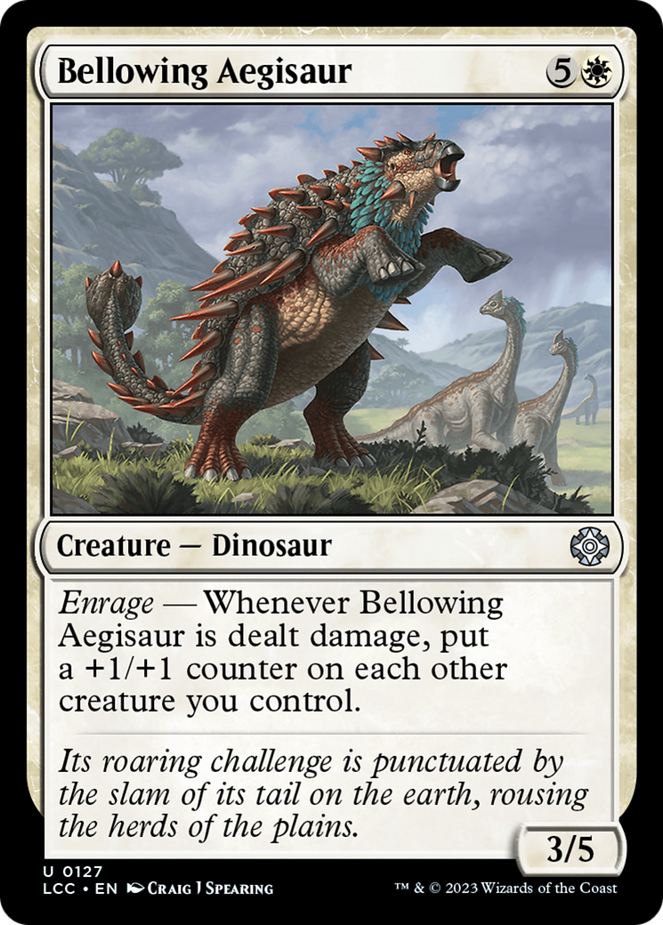 Bellowing Aegisaur [The Lost Caverns of Ixalan Commander] | PLUS EV GAMES 