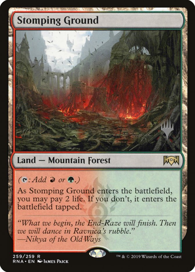 Stomping Ground (Promo Pack) [Ravnica Allegiance Promos] | PLUS EV GAMES 