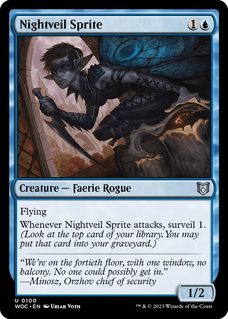 Nightveil Sprite [Wilds of Eldraine Commander] | PLUS EV GAMES 