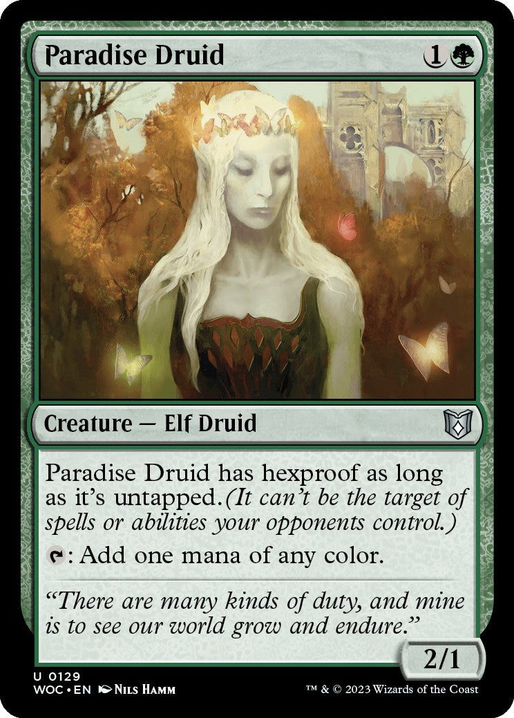 Paradise Druid [Wilds of Eldraine Commander] | PLUS EV GAMES 