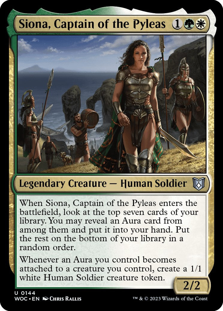 Siona, Captain of the Pyleas [Wilds of Eldraine Commander] | PLUS EV GAMES 