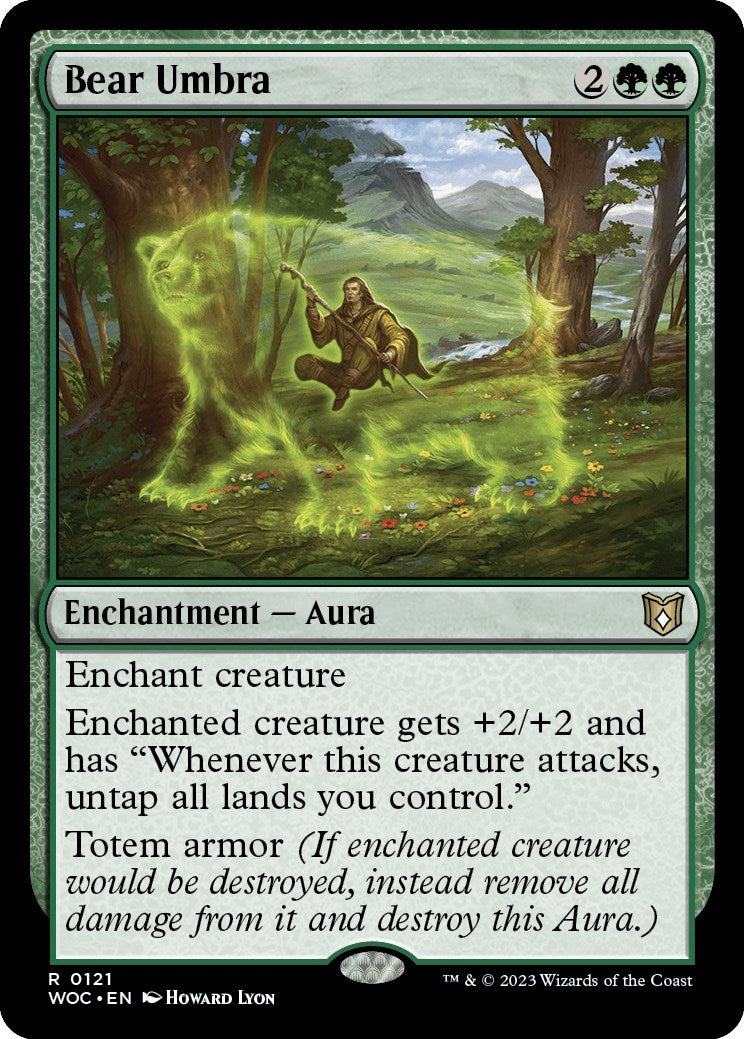 Bear Umbra [Wilds of Eldraine Commander] | PLUS EV GAMES 