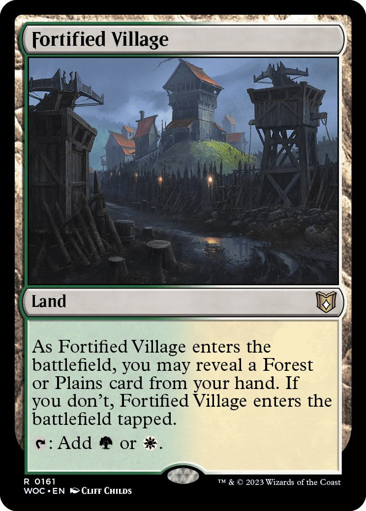 Fortified Village [Wilds of Eldraine Commander] | PLUS EV GAMES 