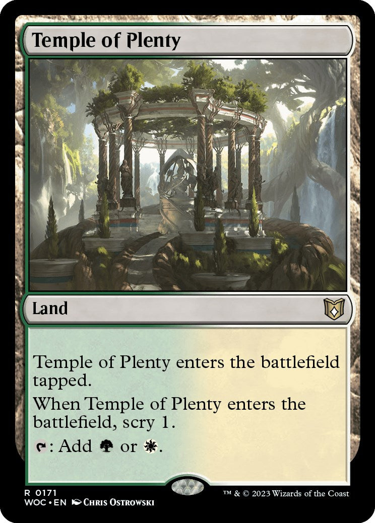 Temple of Plenty [Wilds of Eldraine Commander] | PLUS EV GAMES 