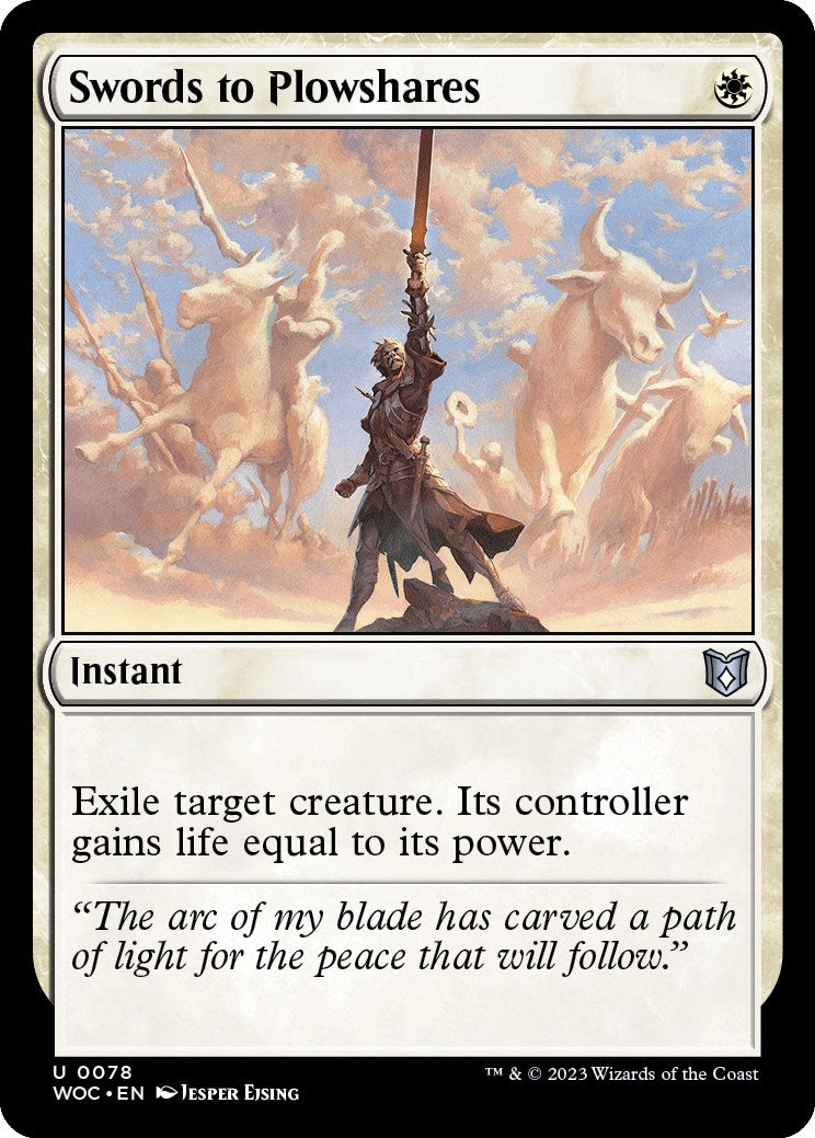 Swords to Plowshares [Wilds of Eldraine Commander] | PLUS EV GAMES 