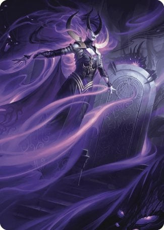 Ashiok, Wicked Manipulator Art Card (10/81) [Wilds of Eldraine Art Series] | PLUS EV GAMES 