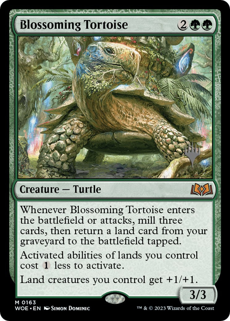 Blossoming Tortoise (Promo Pack) [Wilds of Eldraine Promos] | PLUS EV GAMES 