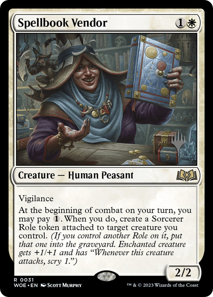 Spellbook Vendor (Promo Pack) [Wilds of Eldraine Promos] | PLUS EV GAMES 