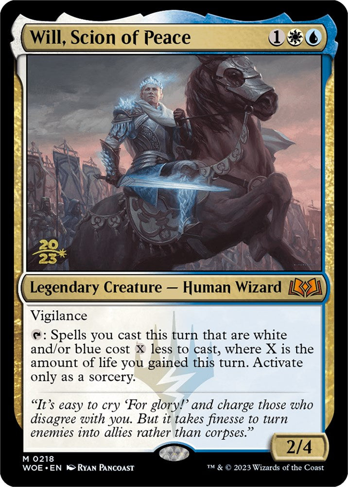 Will, Scion of Peace [Wilds of Eldraine Prerelease Promos] | PLUS EV GAMES 