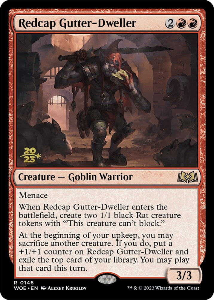 Redcap Gutter-Dweller [Wilds of Eldraine Prerelease Promos] | PLUS EV GAMES 