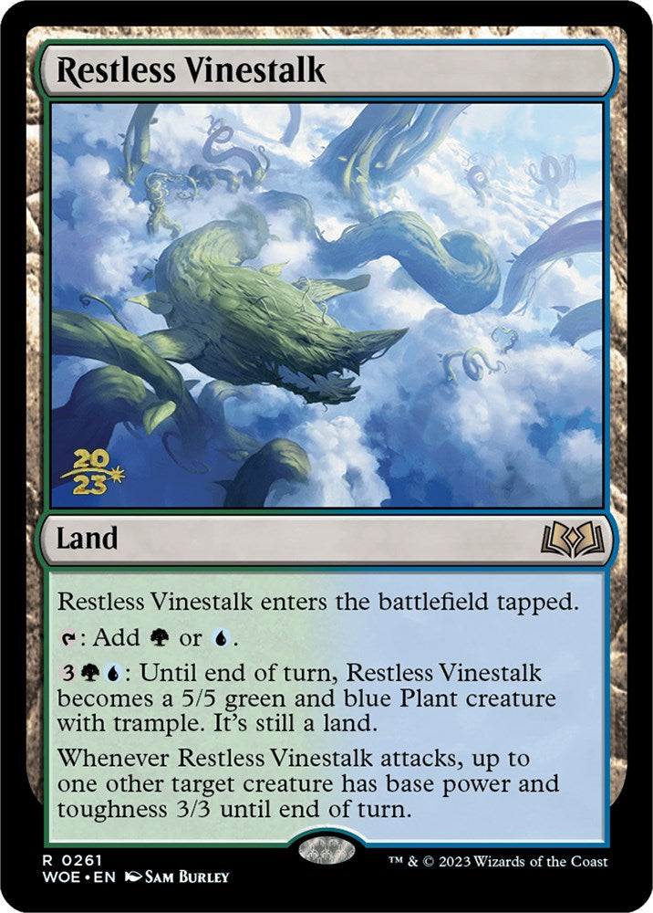 Restless Vinestalk [Wilds of Eldraine Prerelease Promos] | PLUS EV GAMES 