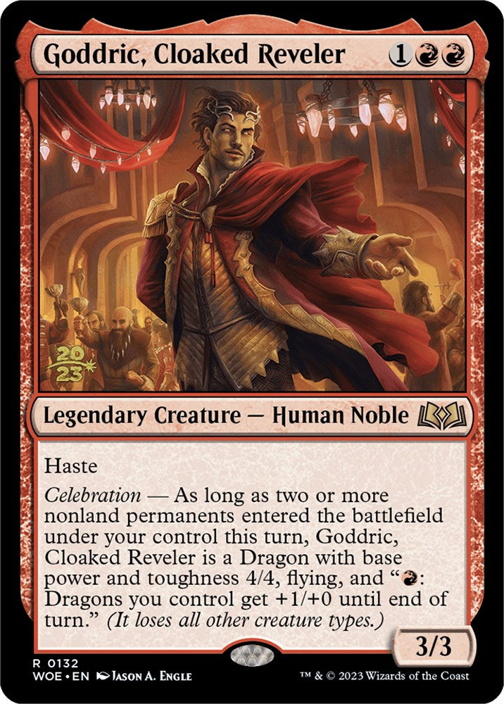 Goddric, Cloaked Reveler [Wilds of Eldraine Prerelease Promos] | PLUS EV GAMES 