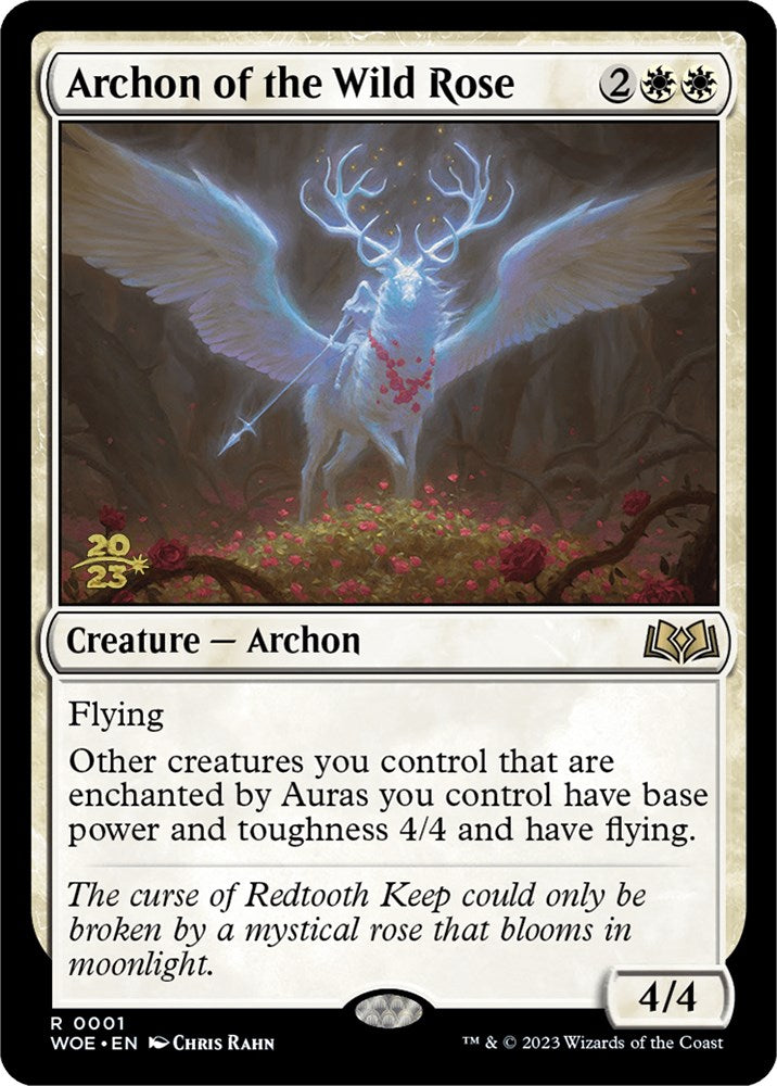 Archon of the Wild Rose [Wilds of Eldraine Prerelease Promos] | PLUS EV GAMES 