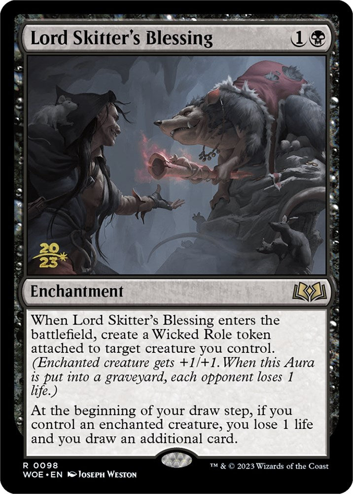 Lord Skitter's Blessing [Wilds of Eldraine Prerelease Promos] | PLUS EV GAMES 