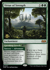 Virtue of Strength // Garenbrig Growth [Wilds of Eldraine Prerelease Promos] | PLUS EV GAMES 