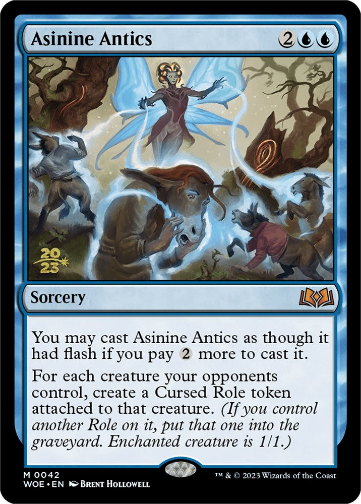 Asinine Antics [Wilds of Eldraine Prerelease Promos] | PLUS EV GAMES 