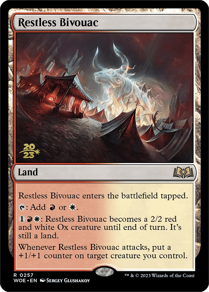 Restless Bivouac [Wilds of Eldraine Prerelease Promos] | PLUS EV GAMES 