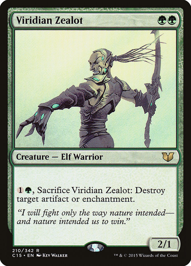 Viridian Zealot [Commander 2015] | PLUS EV GAMES 