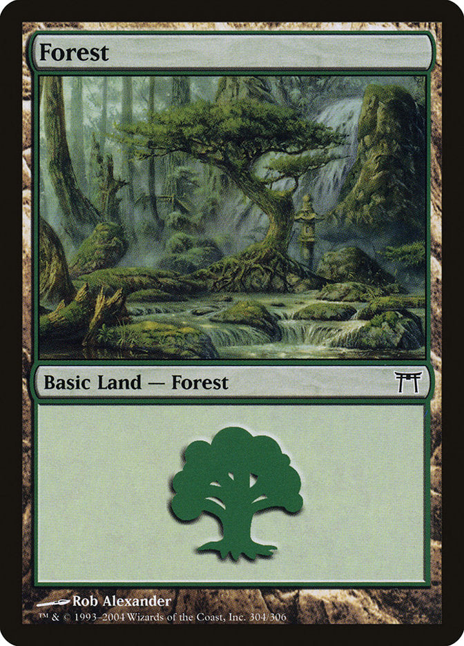 Forest (304) [Champions of Kamigawa] | PLUS EV GAMES 