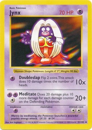 Jynx (31/102) [Base Set (Shadowless)] | PLUS EV GAMES 